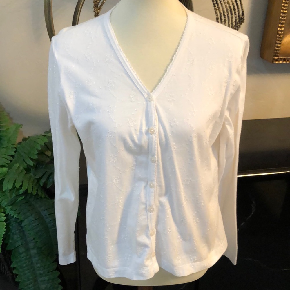 SZ M VAN HEUSEN WHITE JACKET